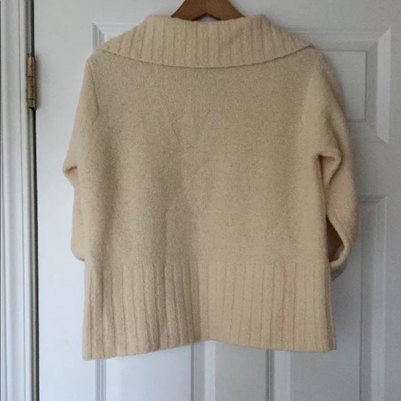 ❌SOLD❌Eileen Fisher 90% Wool Sweater. Cream. - Picture 4 of 5